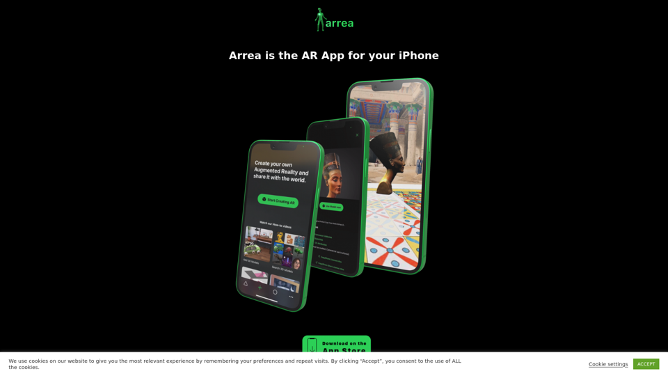 Arrea is the AR App for your iPhone screenshot