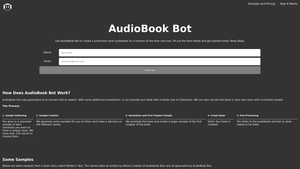 AudioBook Bot