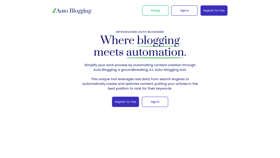 Auto Blogging | Automate your website blog.