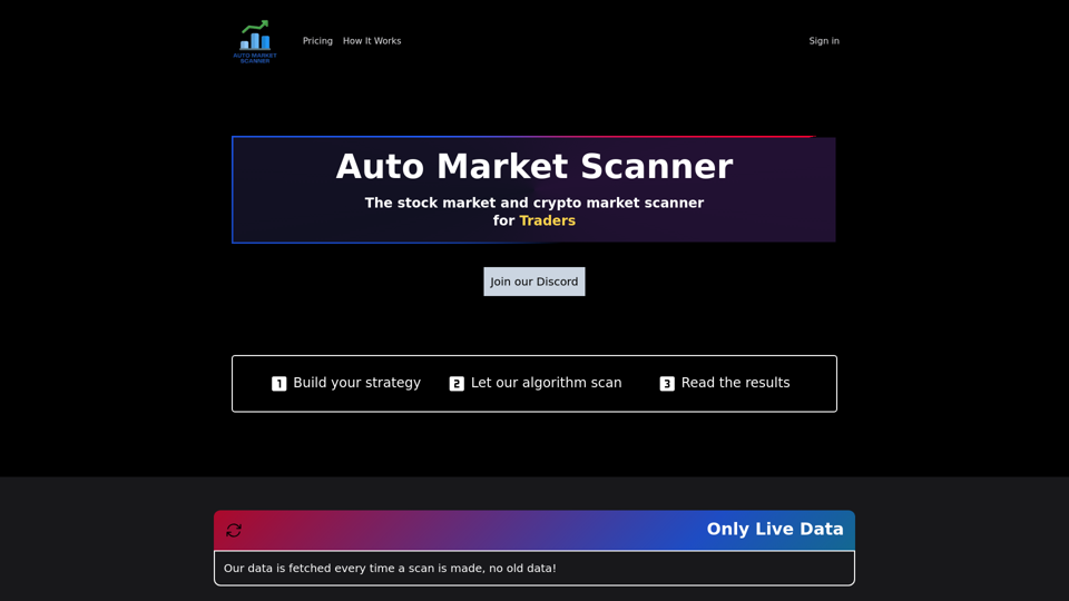 Auto Market Scanner screenshot