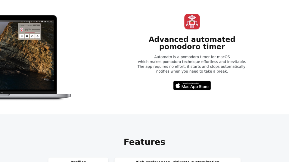 Automato Pomodoro Timer screenshot