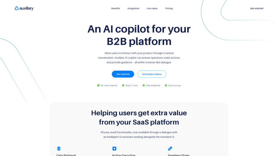 Auxillary – AI copilot for B2B platforms