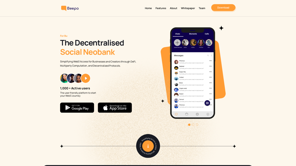 Beepo App — Social, Decentralized and Secure