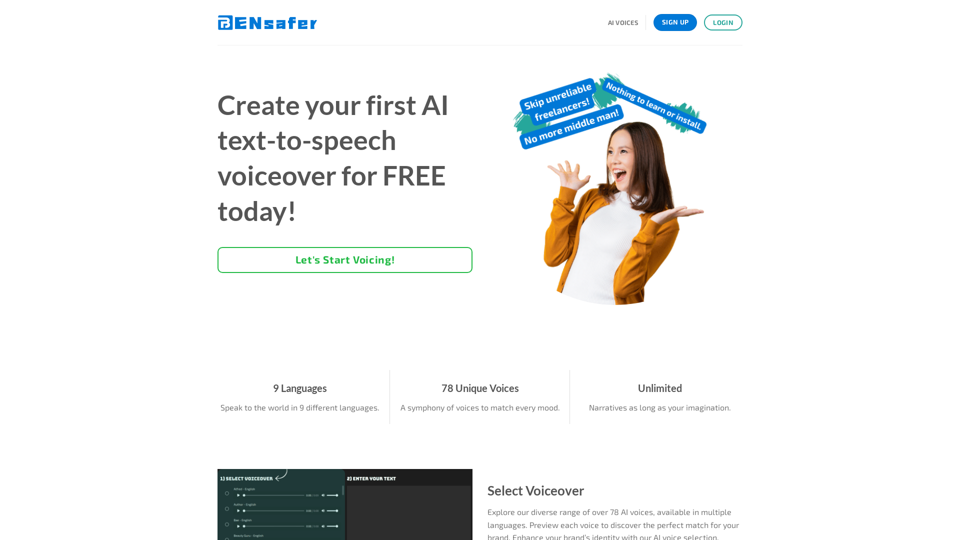 Free AI Voice Generator for Realistic Text to Speech - BenSafer