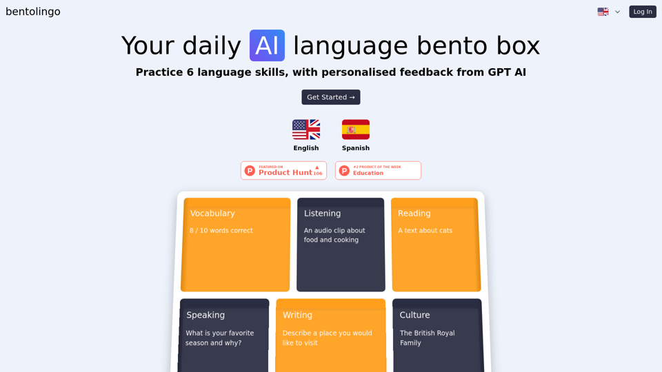 bentolingo | Your daily AI language bento box