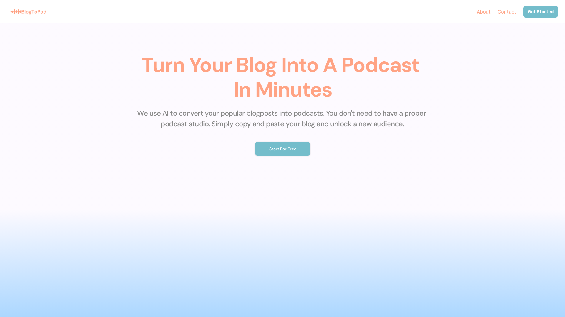 Turn Your Blog Into Podcast I BlogToPod