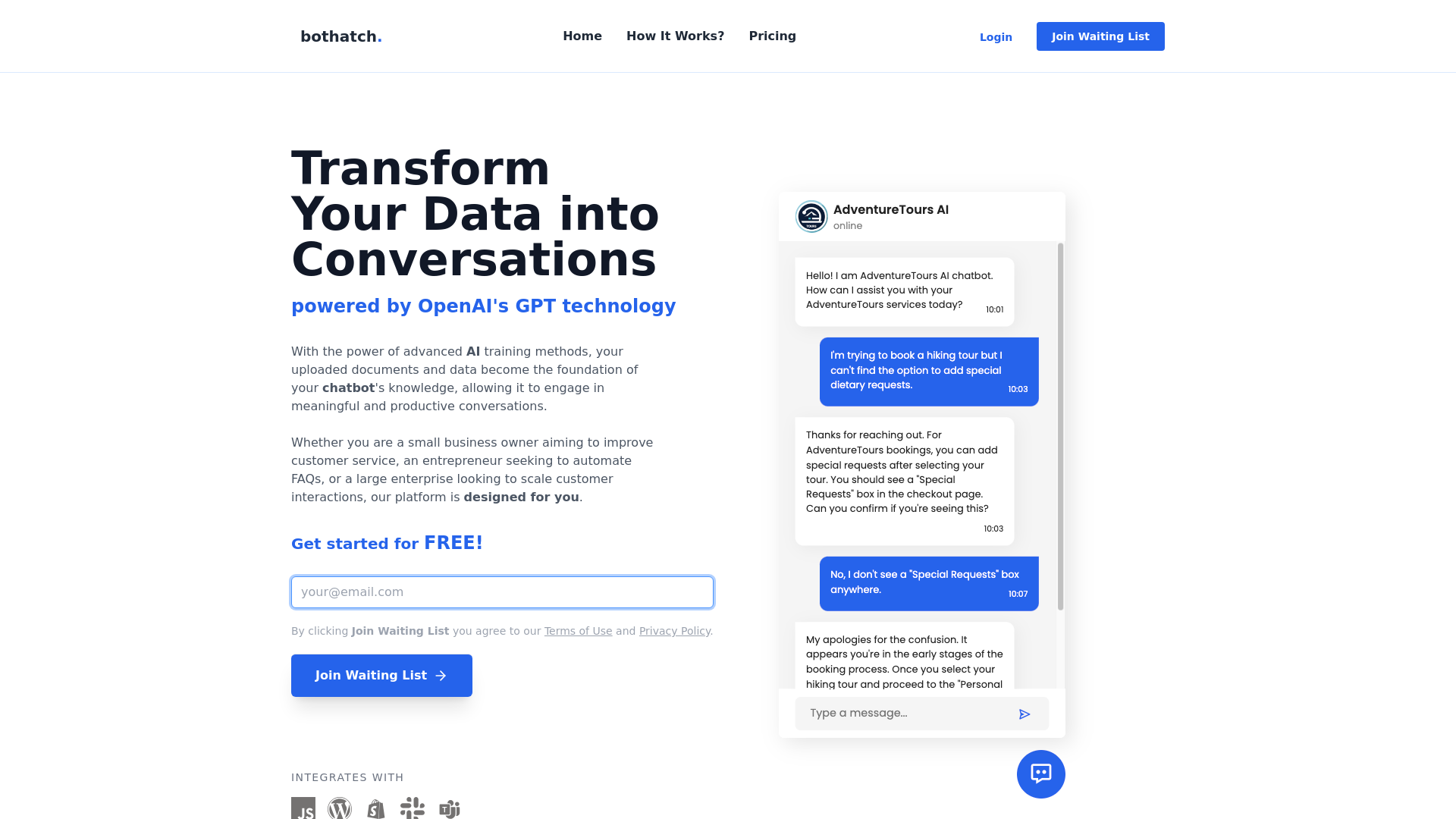 Transform Your Data into Conversations with Your Own Custom GPT screenshot