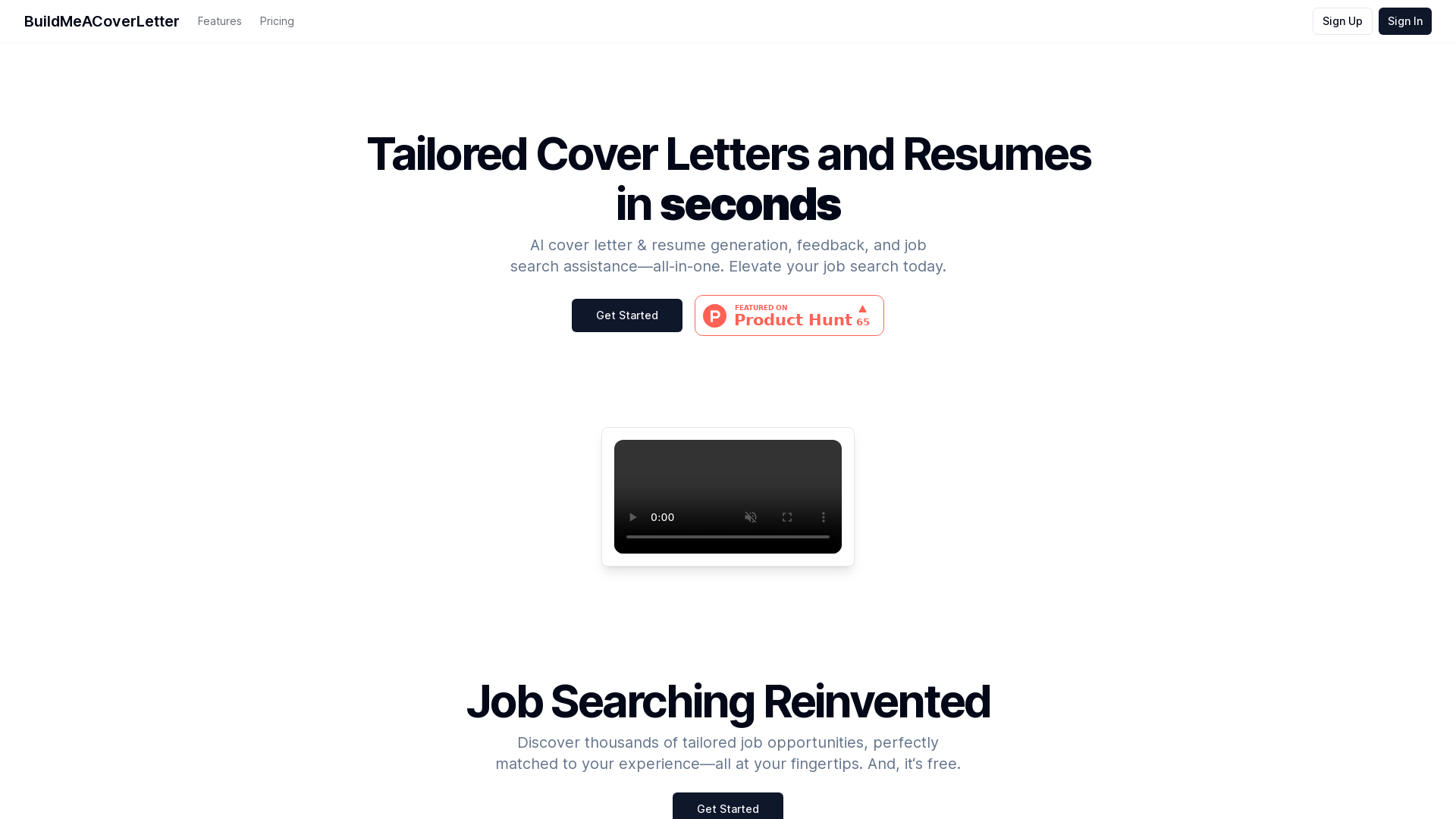 BuildMeACoverLetter