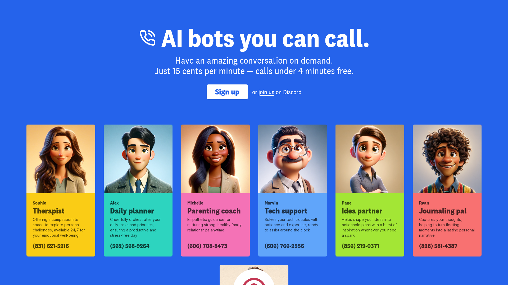 AI bots you can call screenshot