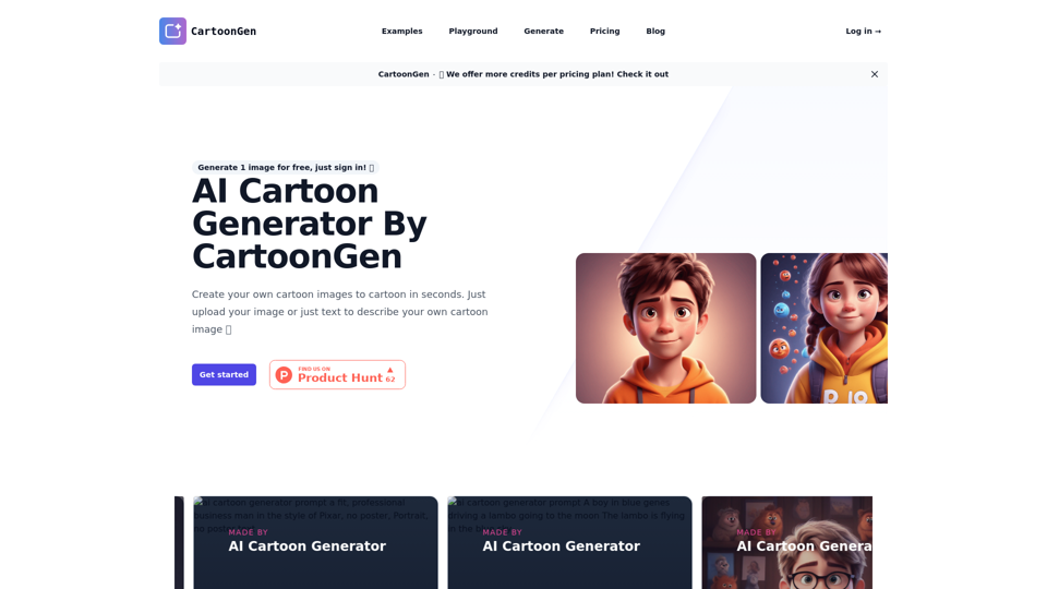 CartoonGen | AI Cartoon Generator