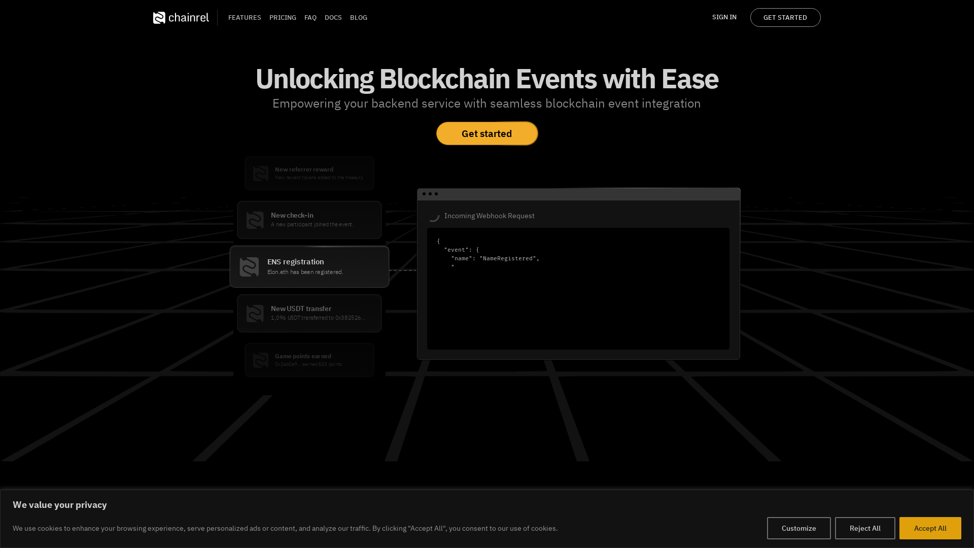 Chainrel screenshot
