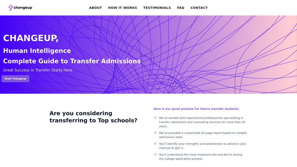 Changeup: The Fastest way to transfer to U.S Top 50