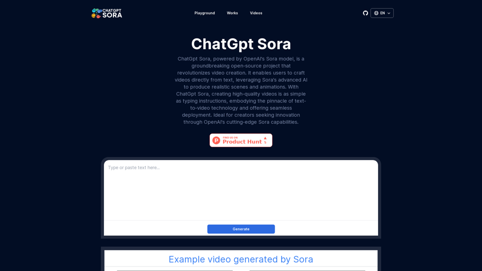 ChatGpt Sora