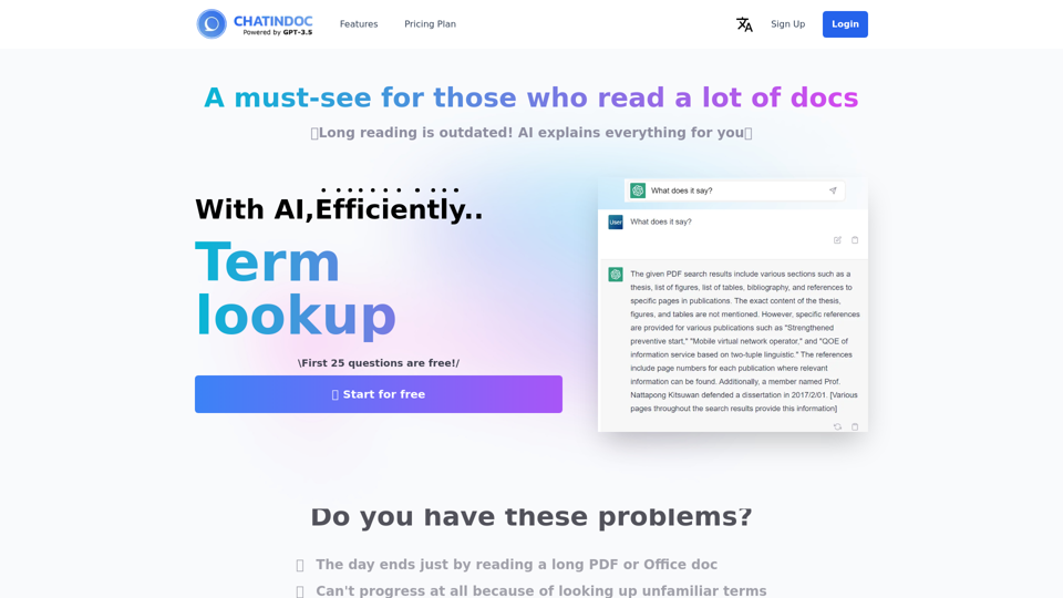 ChatInDoc screenshot