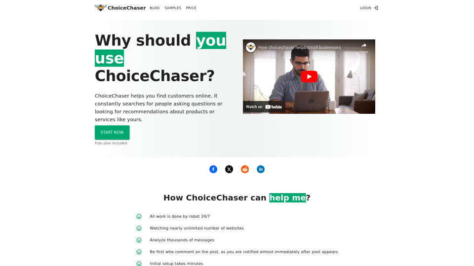 Collect leads with help of AI - Choice Chaser