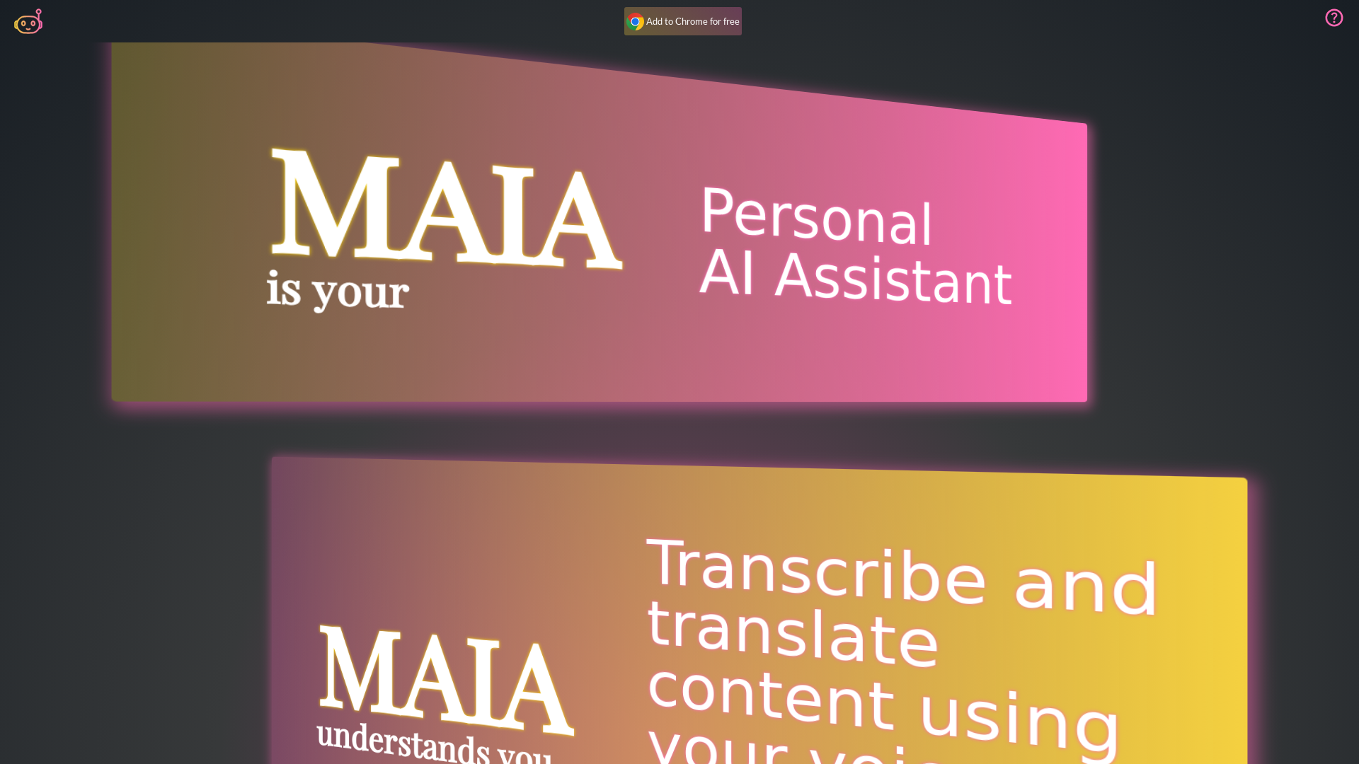 MAIA screenshot