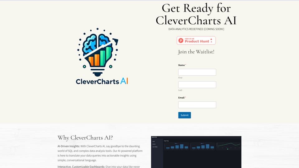 Home - CleverCharts AI - Data Analytics Redefined