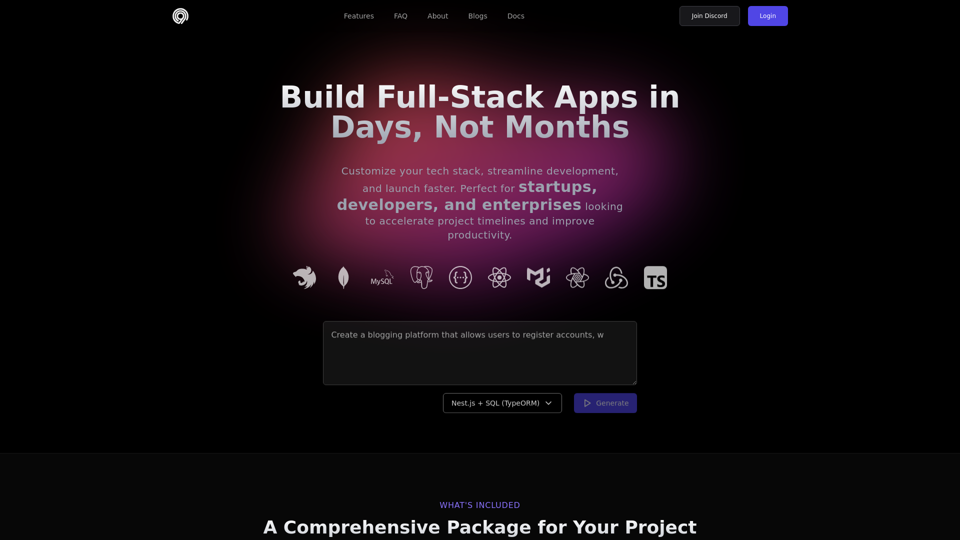 Code99 - Build Full-Stack Apps in Days, Not Months