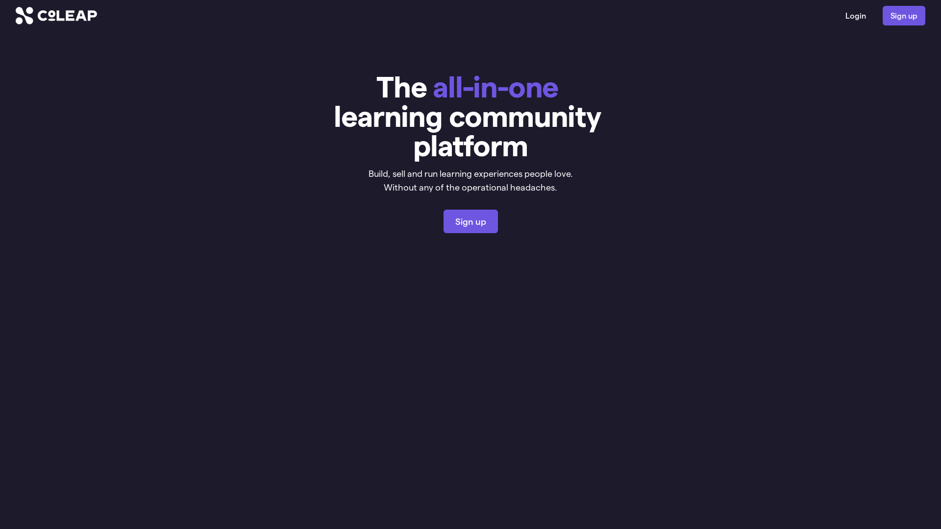 Coleap screenshot