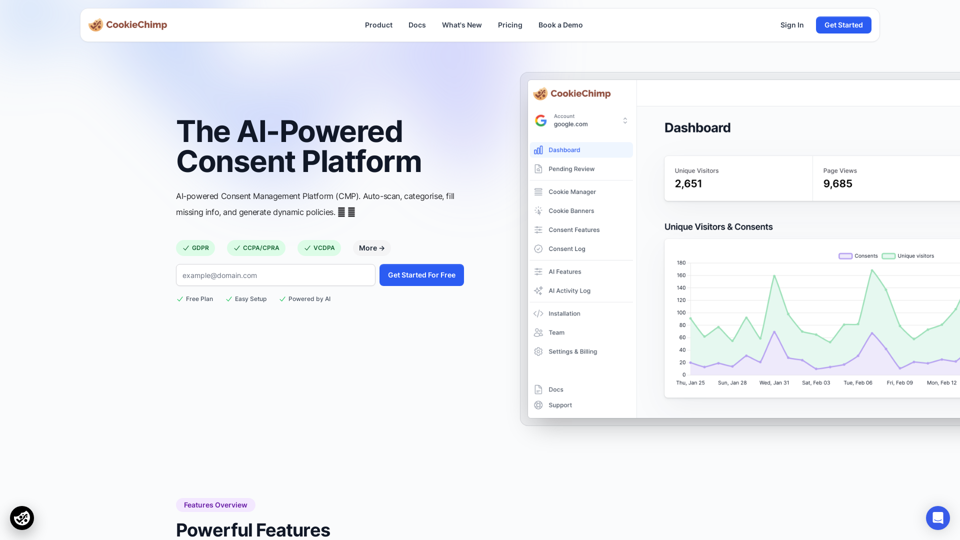 Modern Cookie Consent screenshot