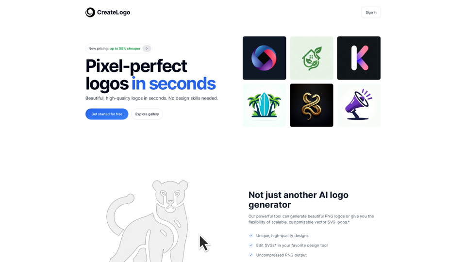 CreateLogo | AI logo generator