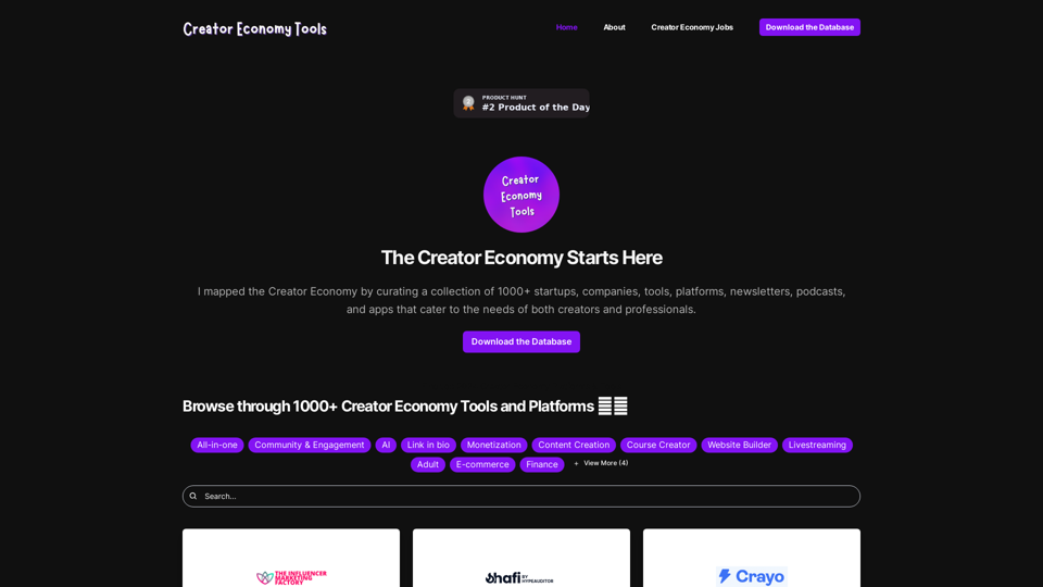 Creator Economy Tools • Creator Economy Tools