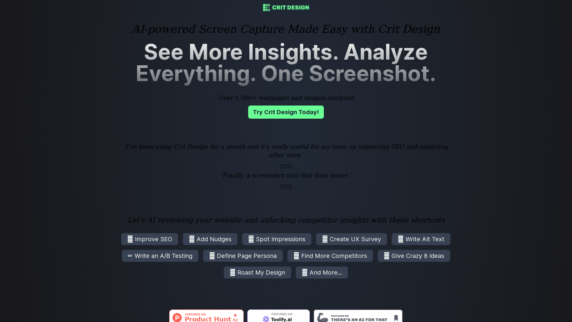 Crit Design | MagicBox.tools