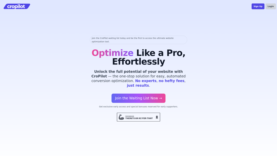 CroPilot | AI-Powered Content Optimization and A/B Testing Made Effortless!