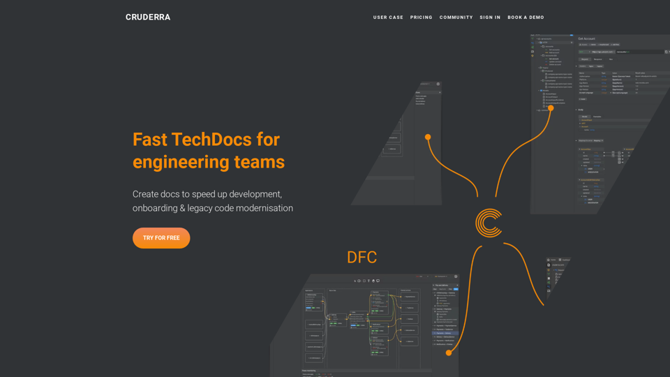 CRUDERRA - Fast TechDocs for engineering teams. DiagramGPT and Architecture as code