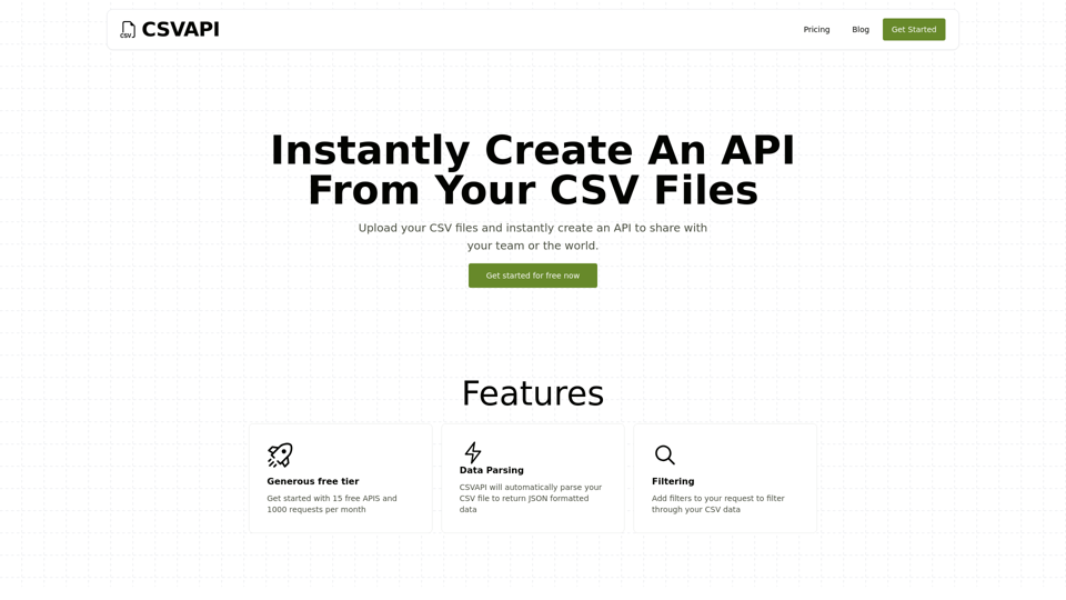 CSV to API