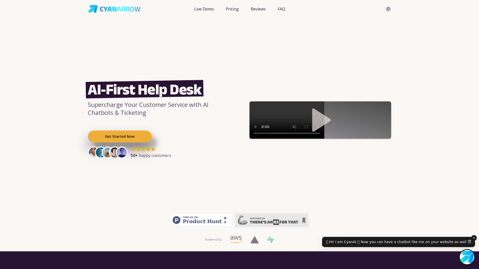 CyanArrow - AI-First Help Desk!