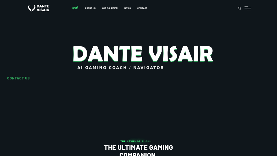 Dante Visair | The Next Evolution in AI Gaming - Coming Soon"