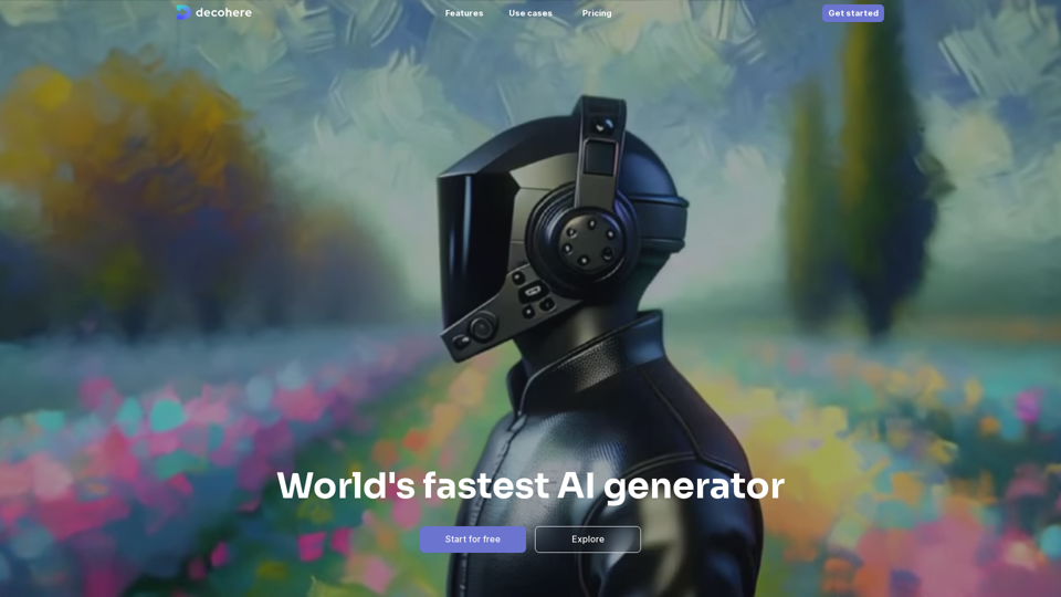 Decohere - World's Fastest AI Generator