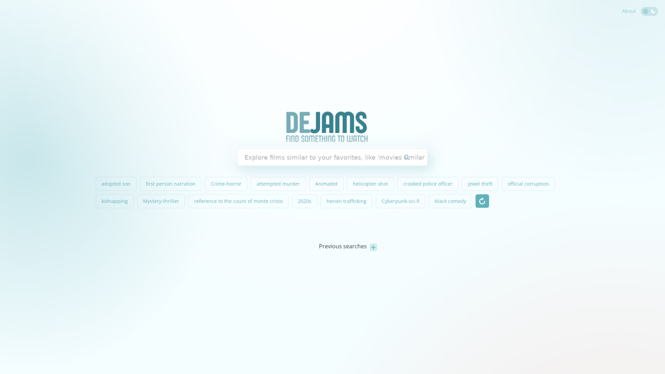 Dejams - Search for a movie