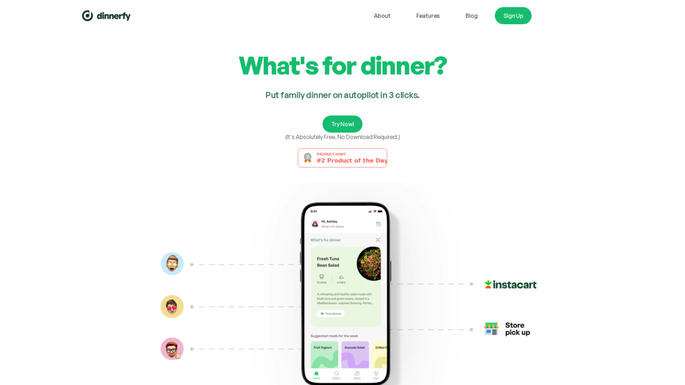 Dinnerfy - Put Dinner on Autopilot