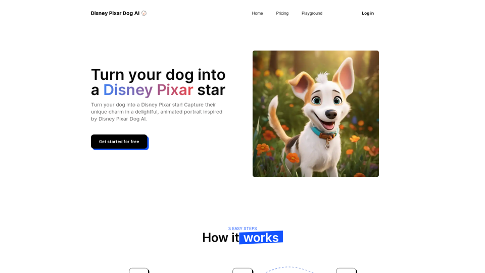 Disney Pixar Dog AI - Creat your own Disney Pixar Dog