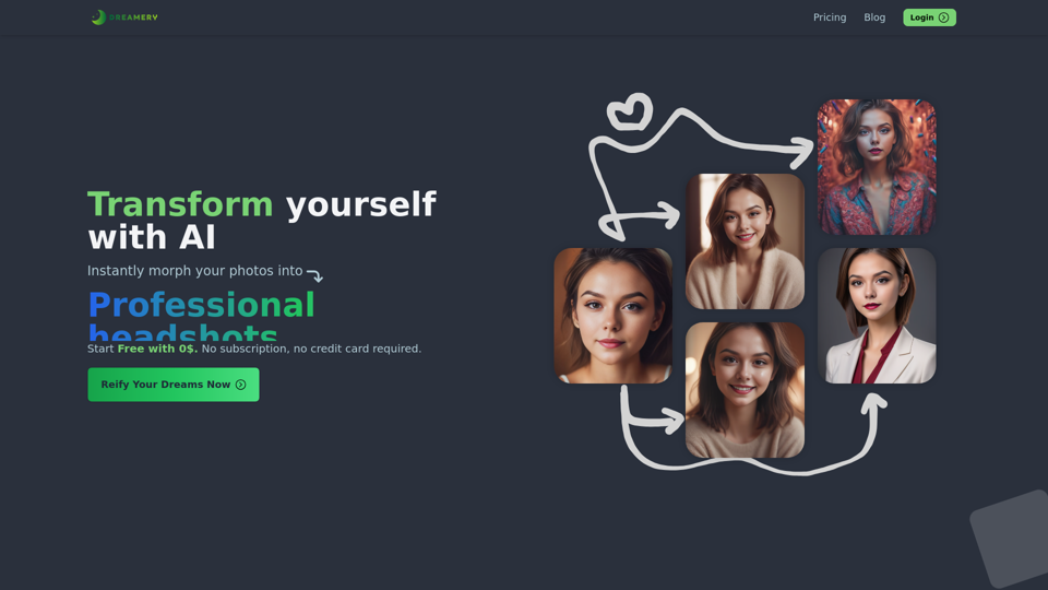 Dreamery | Transform yourself with AI