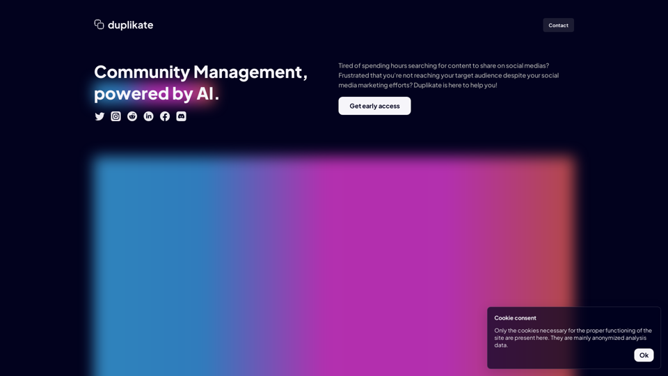 Duplikate - Community Management Next Generation