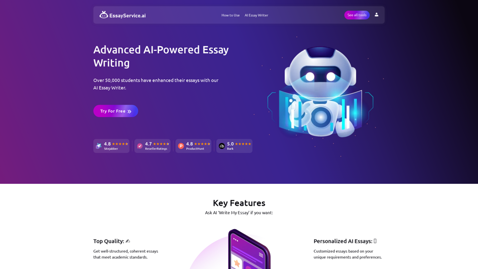 AI Essay Writer & Essay Generator | AI Writing Tools