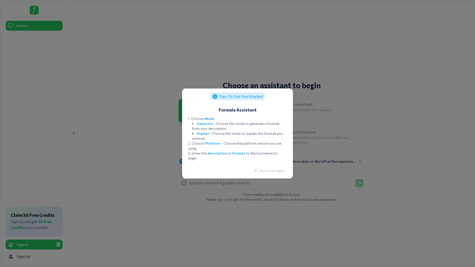 Formularizer: AI Assistant for Spreadsheets