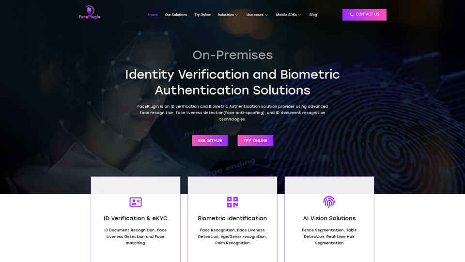 ID verification via face recognition & liveness detection screenshot