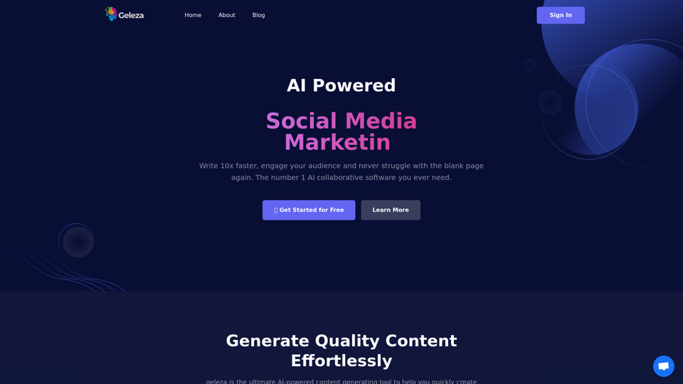 geleza.app: Write better marketing copy and content with AI