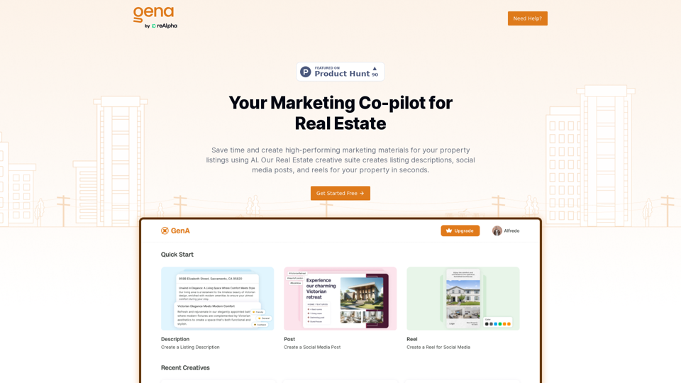 Gena - Marketing Co-pilot for real estate agents | Gena