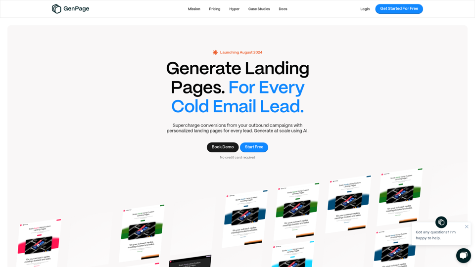 GenPage · Personalized Outbound & ABM Page Builder