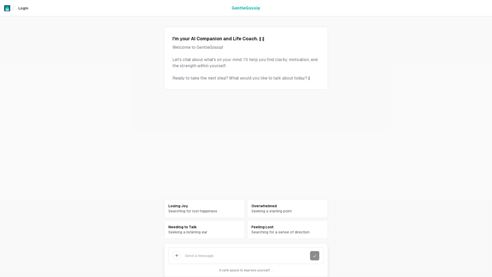 GentleGossip - AI Companion & Life Coach