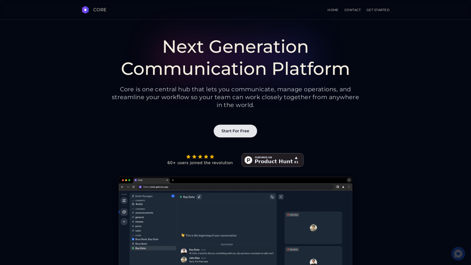 Core - Revolutionary Employee Communication Platform