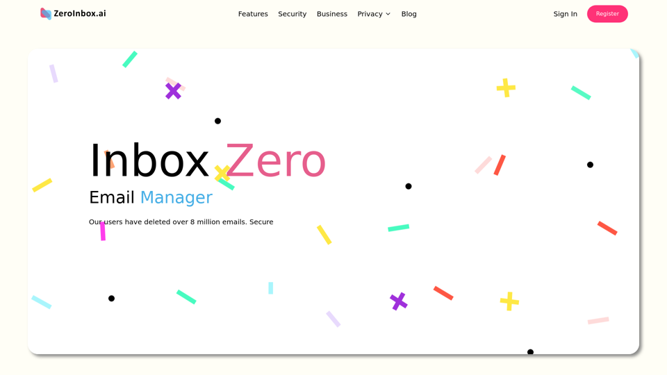 Inbox Zero AI Email Organizer: Clear your Inbox, Keep your emails clean and organized with Inbox Zero.