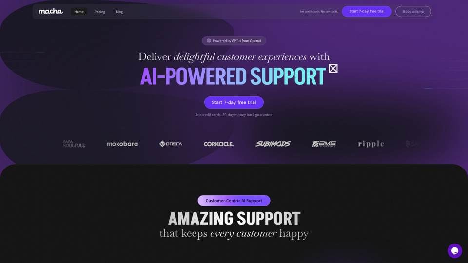 Macha - Deliver delightful customer experiences with AI support