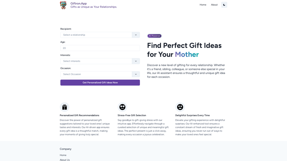 Find perfect gift idea for anyone | Giftron Find perfect gift