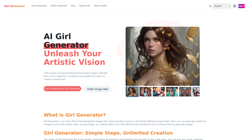 AI Girl Generator screenshot